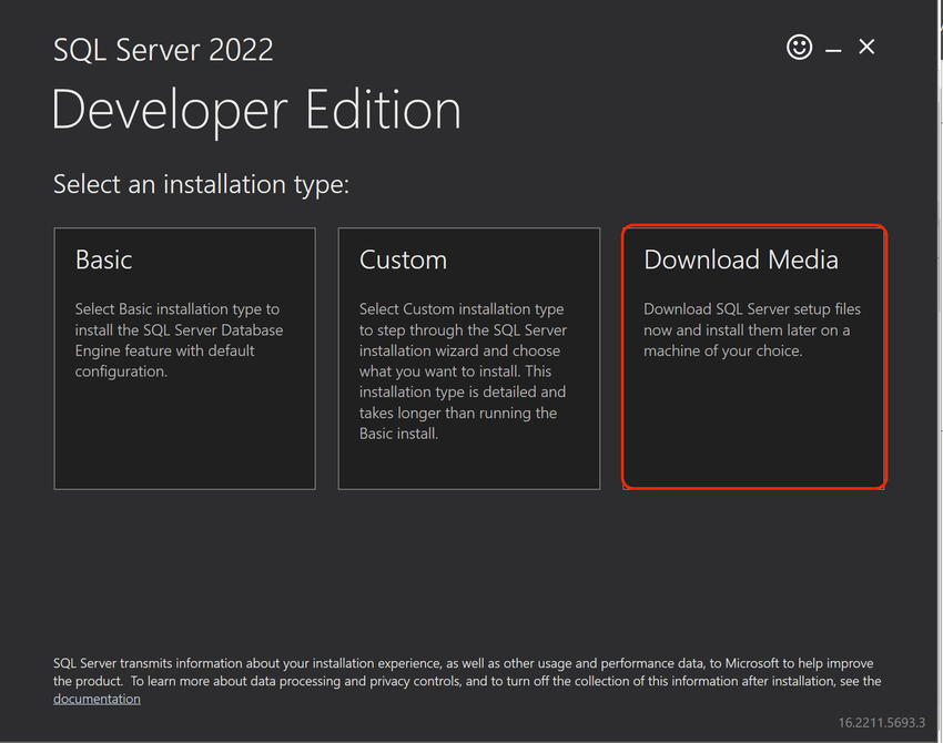 Download SQLServer Media