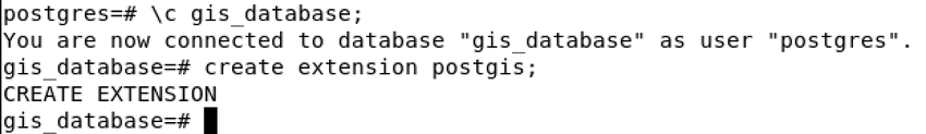 تفعيل postgis